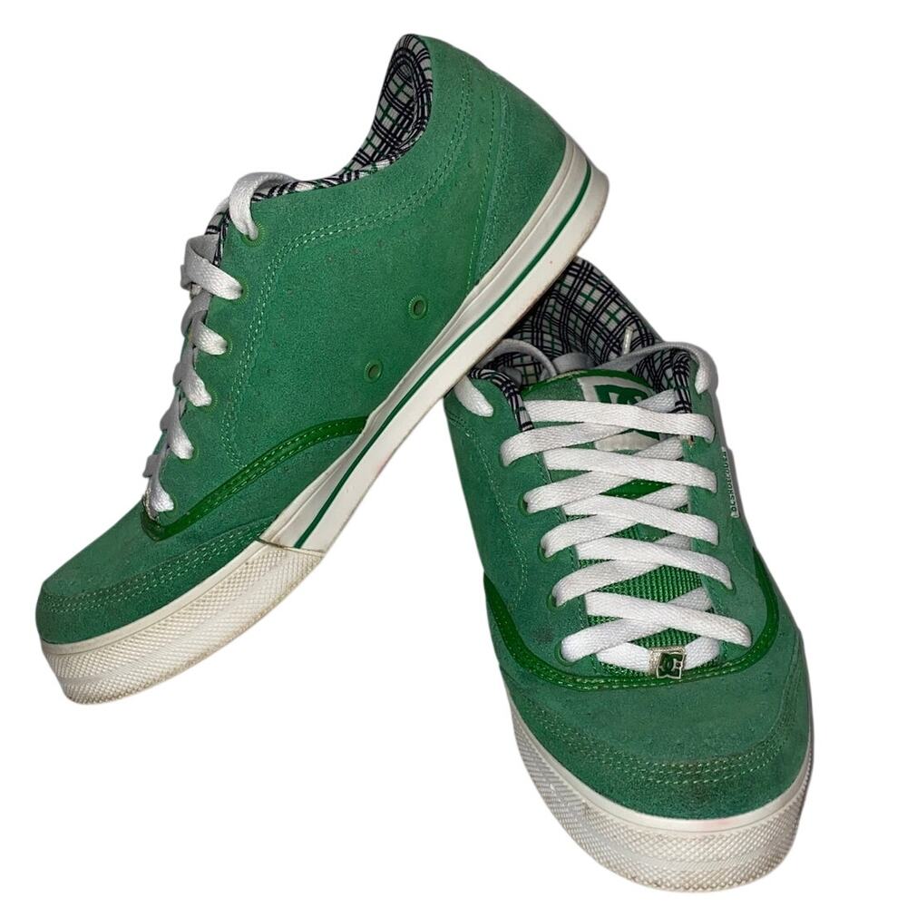 Vintage DC Shoes Pride Model 300692 Green Skater 90s y2k 2000s Men Size 9 Unisex